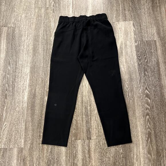 EUC Lululemon On the Fly 7/8 Pant Stretch High-Rise Black Sz 6 Minimalist Jogger - Picture 16 of 16